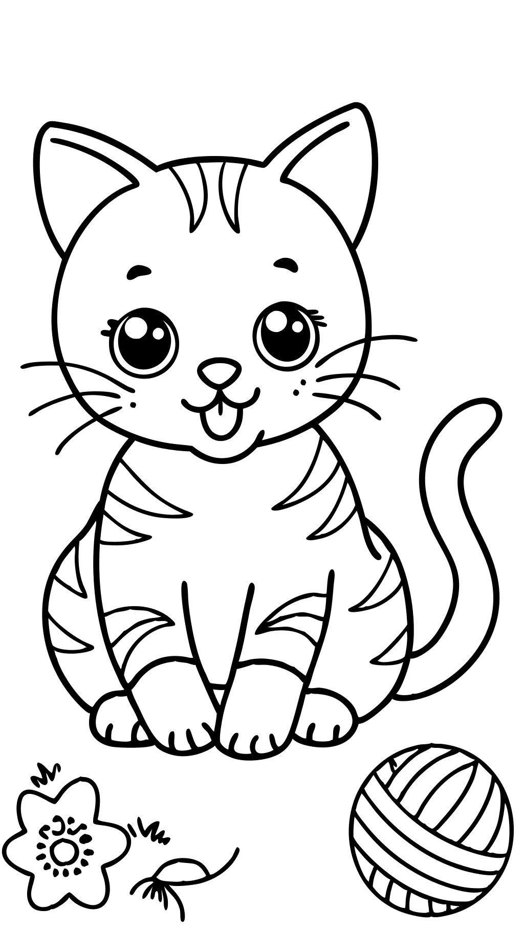 coloriages de chat kitty imprimable